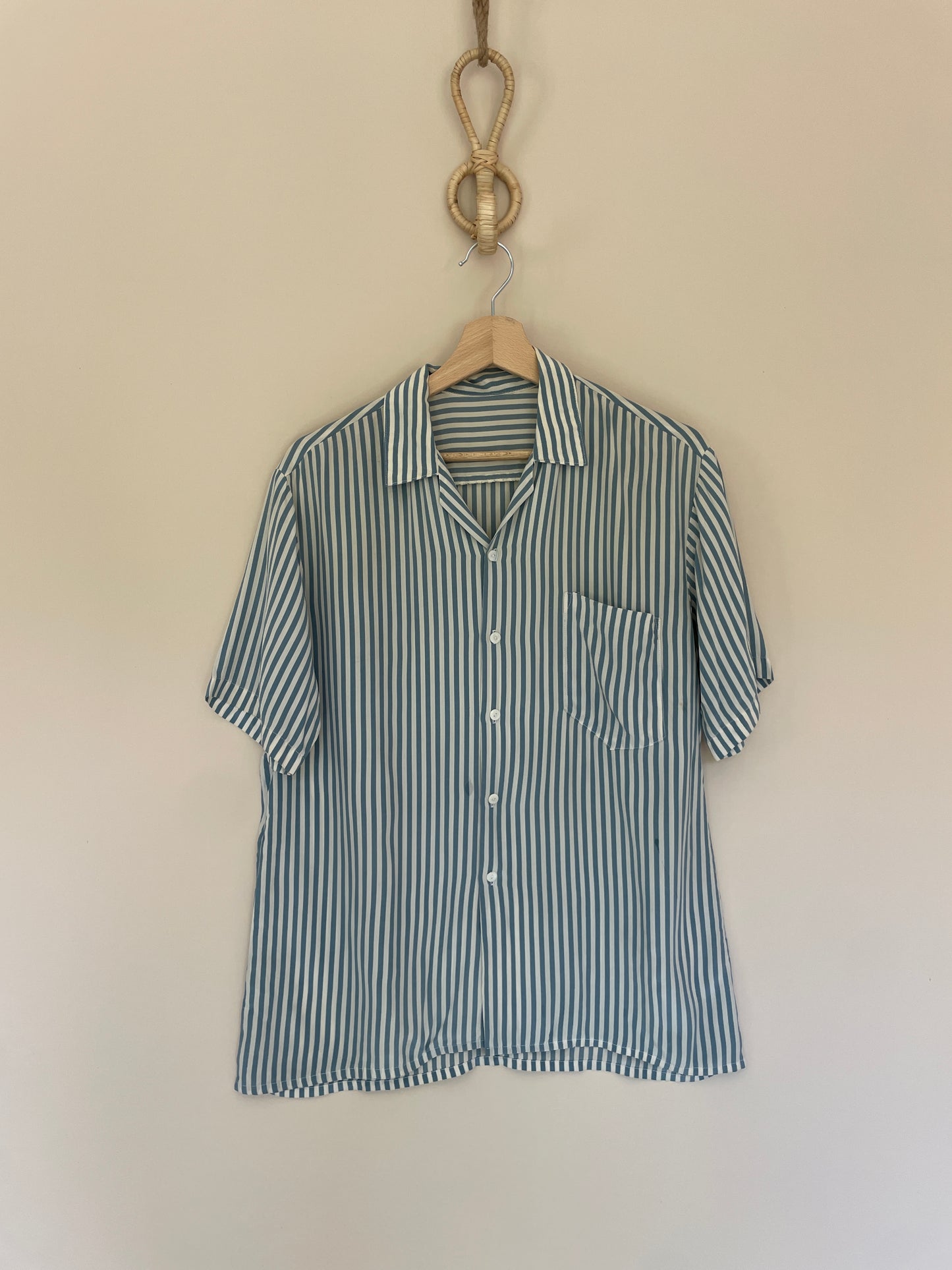 Chemise à rayures bleu