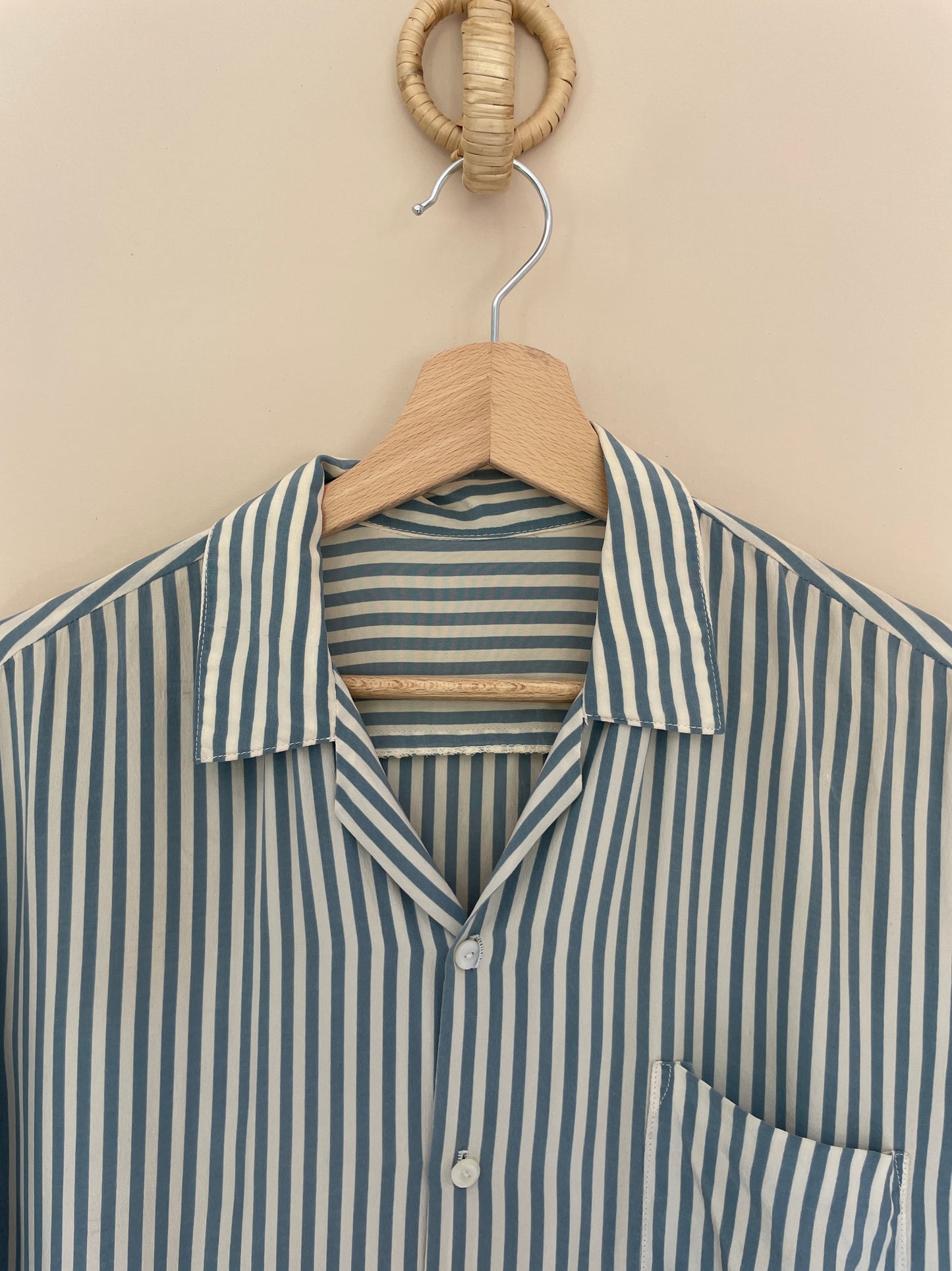 Chemise à rayures bleu