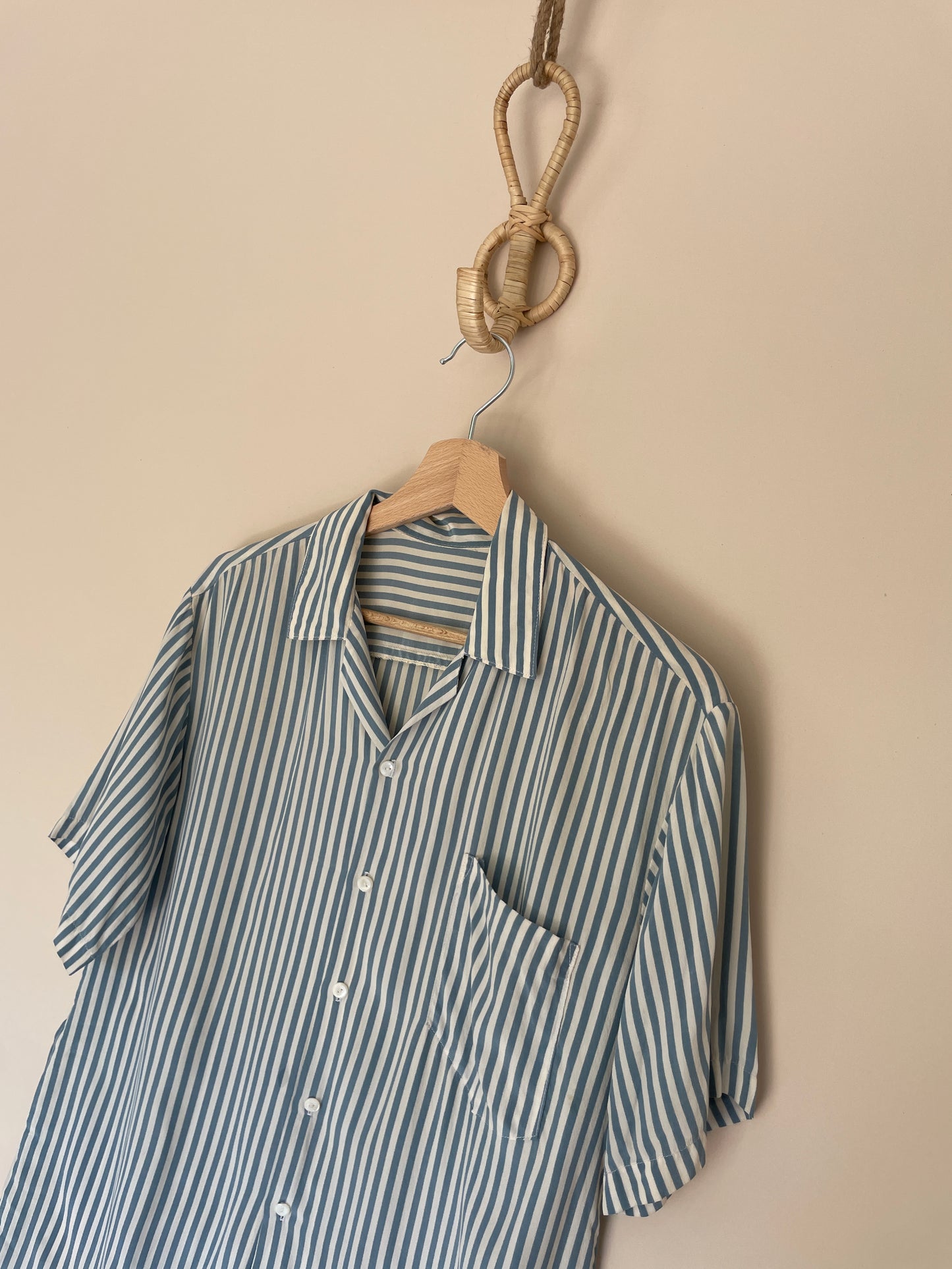 Chemise à rayures bleu