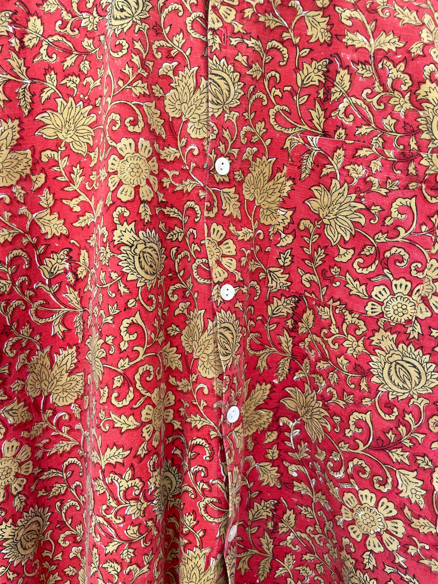 Chemise bohème imprimée vintage