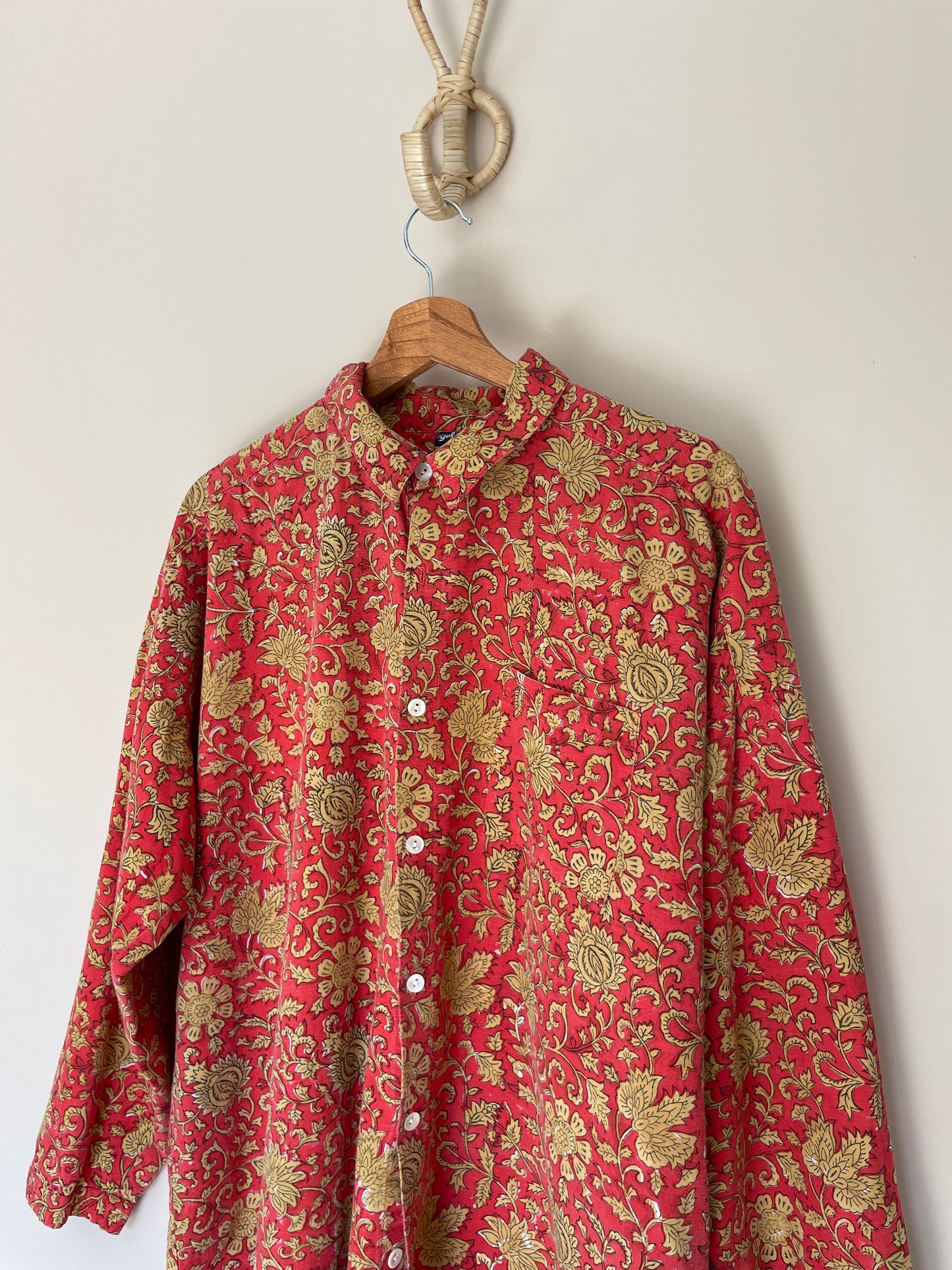 Chemise bohème imprimée vintage