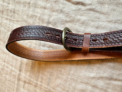 Ceinture en cuir Marron